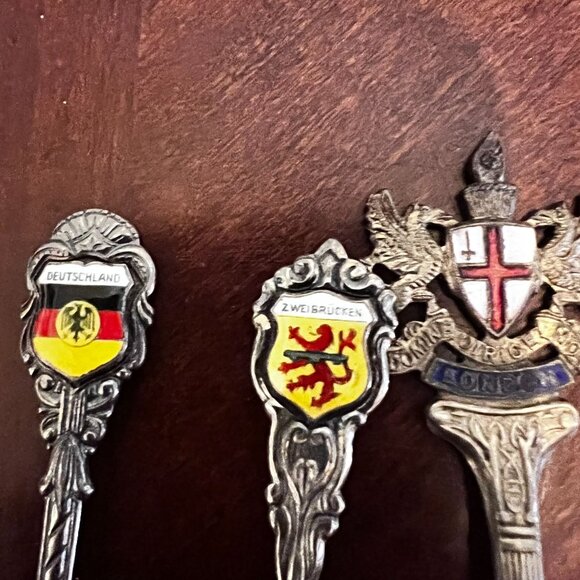 Set Of 5 Vintage Souvenir Collector Spoons EPNS - Picture 4 of 7